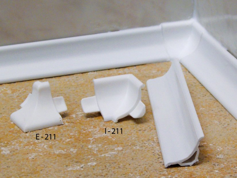 SISÄKULMALISTA PVC 211 29,5MM:2,55M:BLANCO/VALKOINEN