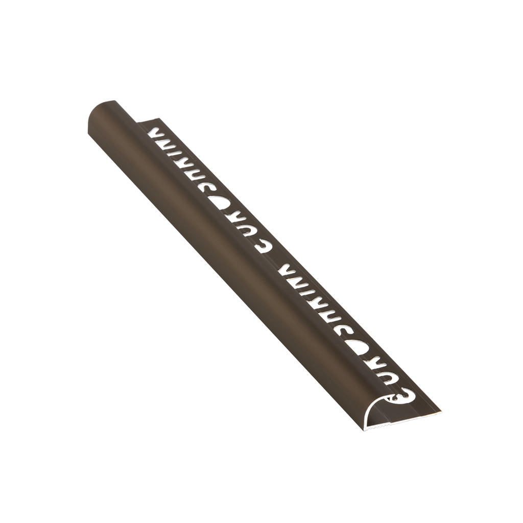 ULKOKULMALISTA PUOLIPYÖREÄ ALUMIINI 171A 10MM:2,5M:BRONCE MATE/PRONSSI MATTA