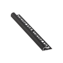ULKOKULMALISTA PUOLIPYÖREÄ ALUMIINI 171A 10MM:2,5M:NEGRO MATE/MATTA MUSTA