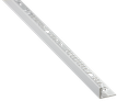 ULKOKULMALISTA/PÄÄTELISTA ALUMIINI 183A 10MM:2,5M:PLATA MATE/HOPEA MATTA