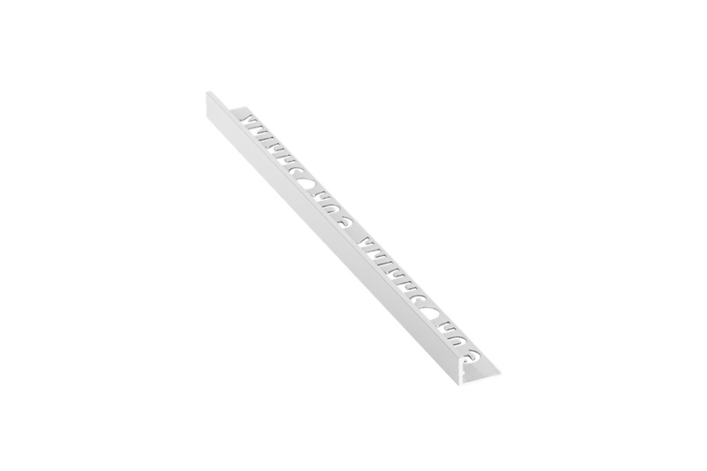 ULKOKULMALISTA/PÄÄTELISTA ALUMIINI 183A 12MM:2,5M:BLANCO/VALKOINEN