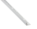 ULKOKULMALISTA/PÄÄTELISTA ALUMIINI 183A 8MM:2,5M:PLATA MATE/HOPEA MATTA