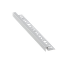 ULKOKULMALISTA KANTIKAS ALUMIINI 212A 8MM:2,5M: PLATA MATE/HOPEA MATTA