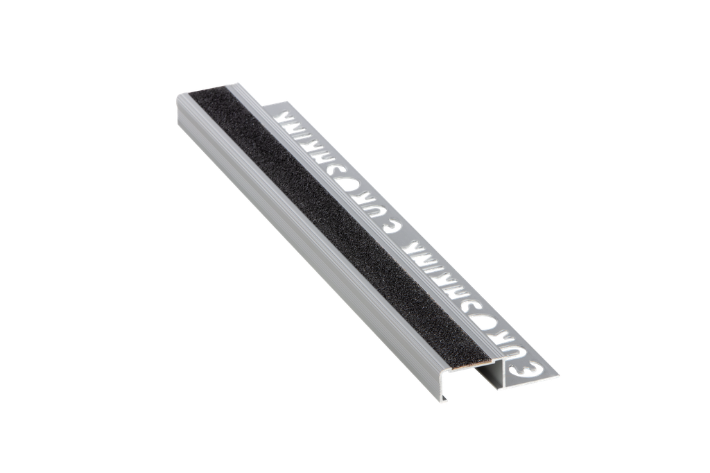 PORRASLISTA LIUKUESTETEIPILLÄ 243A-PM 12MM:2,5M:PLATA MATE/HOPEA MATTA