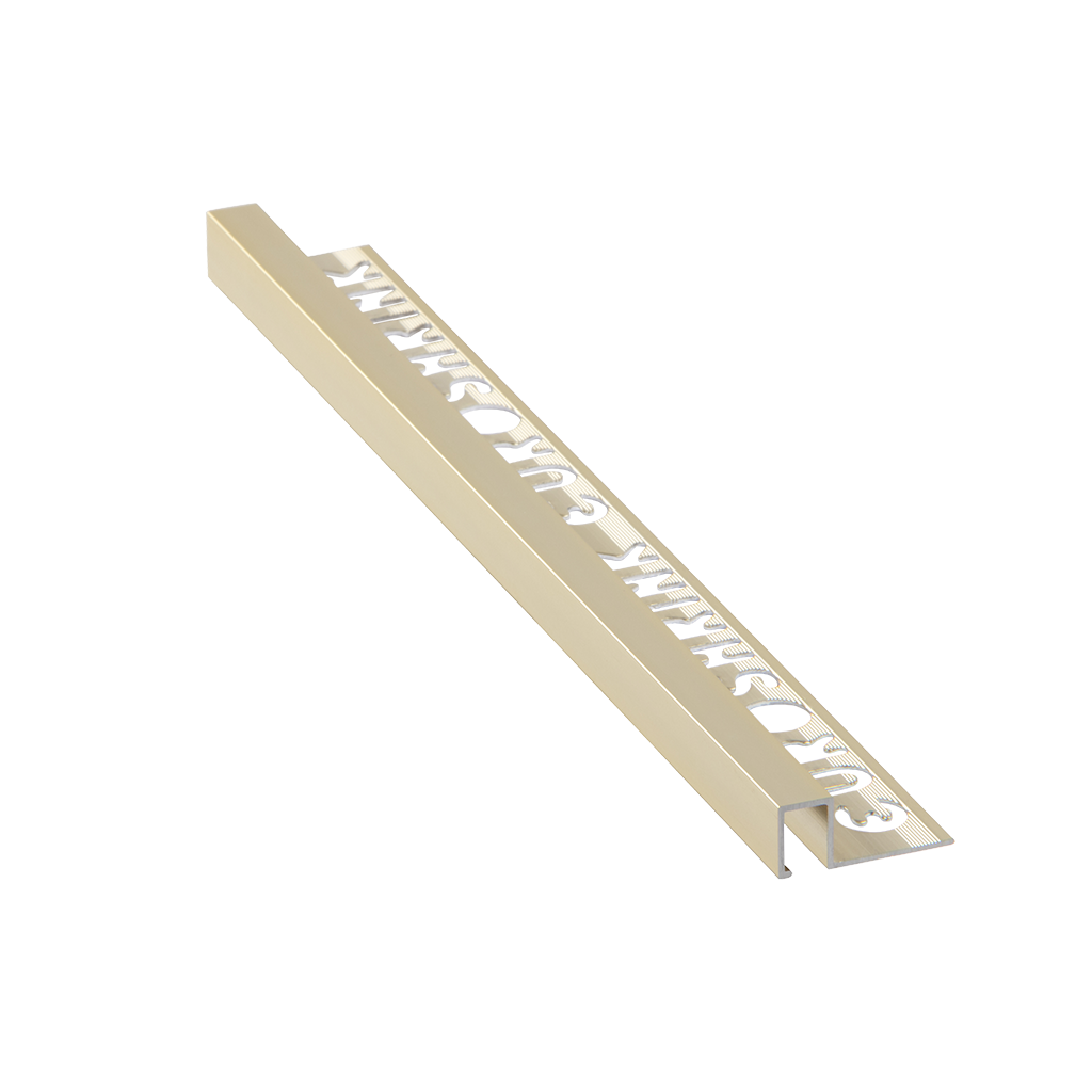ULKOKULMALISTA KANTIKAS ALUMIINI 212A 10MM:2,5M ORO BRILLO/KULTA KIILTÄVÄ
