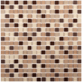 MOSAIIKKI LAATTA ITSELIIMAUTUVA C05/AD GLASS+STONE BEIGE 300X300 mm