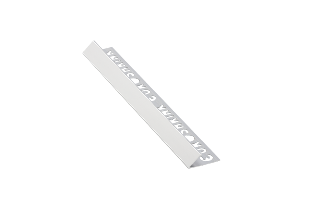 ULKOKULMALISTA 45 ASTETTA ALUMIINI 145A 12MM:2,55M: BLANCO/VALKOINEN