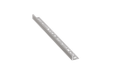 ULKOKULMALISTA/PÄÄTELISTA ALUMIINI 183A 12MM:2,5M:PLATA CEPILLADO/HOPEA HARJATTU