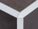 ULKOKULMAPALA 45 ASTEEN ULKOKULMALISTAAN ALUMIINI E-145A 10MM:BLANCO/VALKOINEN