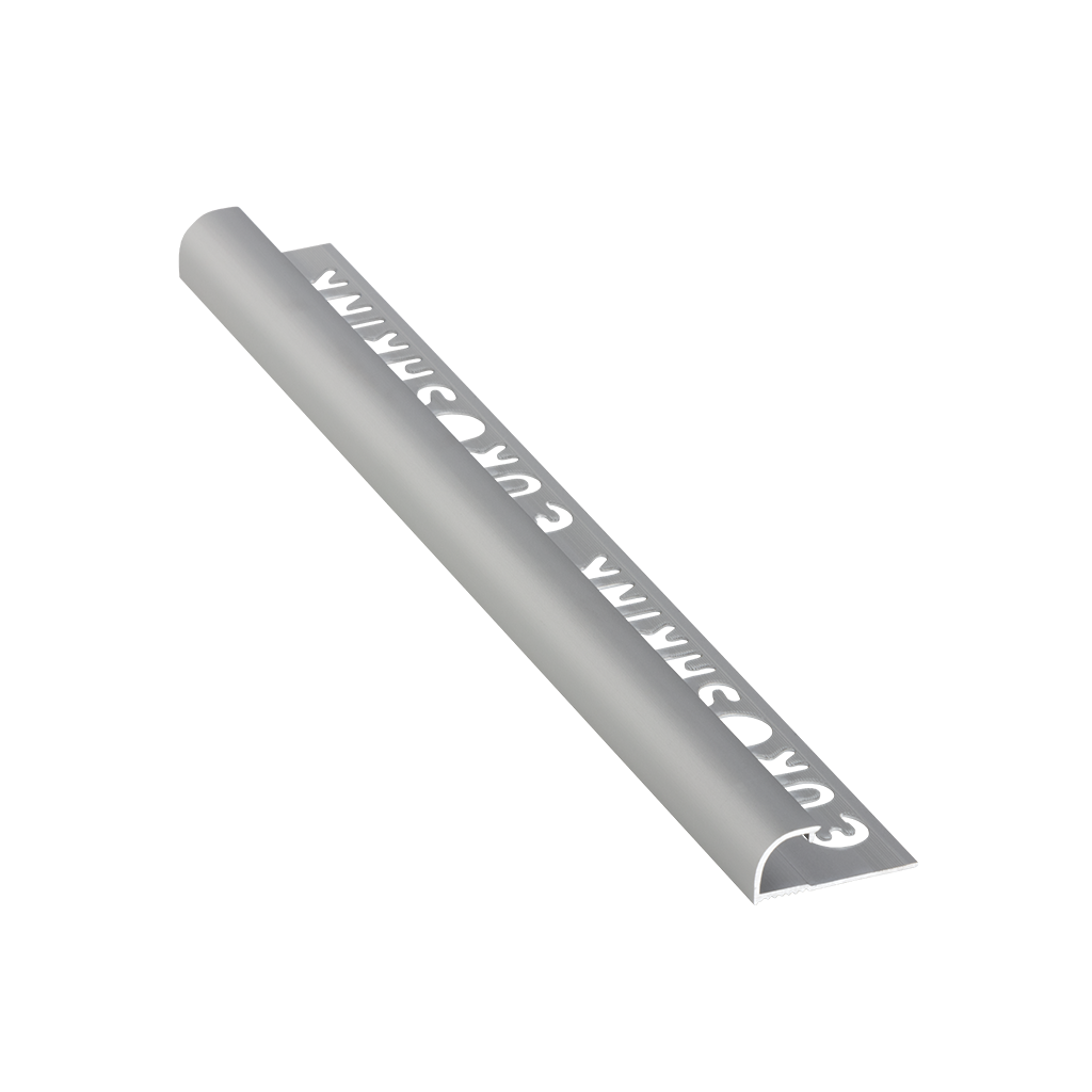 ULKOKULMALISTA PUOLIPYÖREÄ ALUMIINI 171A 4,5MM:2,5M:PLATA MATE/HOPEA MATTA