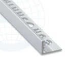 ULKOKULMALISTA/PÄÄTELISTA ALUMIINI 183A 3MM:2,5M:PLATA MATE/HOPEA MATTA