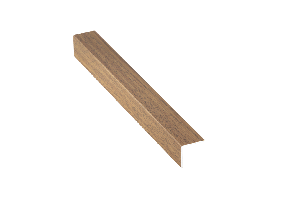 ULKOKULMALISTA PINTAAN ASENNETTAVA ALUMIINI 193A 25X25MM:2,5M:ROBLE/TAMMI