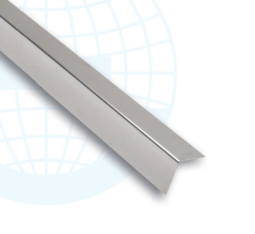 ULKOKULMALISTA PINTAAN ASENNETTAVA RST 193S 15X15MM:2,5M:INOX BRILLO/KIILTÄVÄ TERÄS
