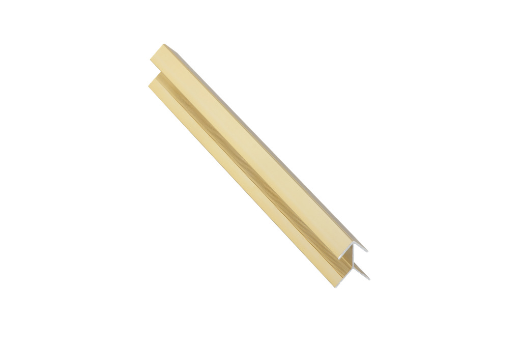ULKOKULMALISTA ALUMIINI 200A 11MM:2,5M:ORO BRILLO/KULTA KIILTÄVÄ