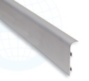 JALKALISTAN JATKO-OSA J-206A 80MM:PLATA MATE/HOPEA MATTA PVC