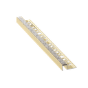 ULKOKULMALISTA KANTIKAS ALUMIINI CRYSTAL 212A 12MM:ORO BRILLO/KULTA KIILTÄVÄ KRISTALLI