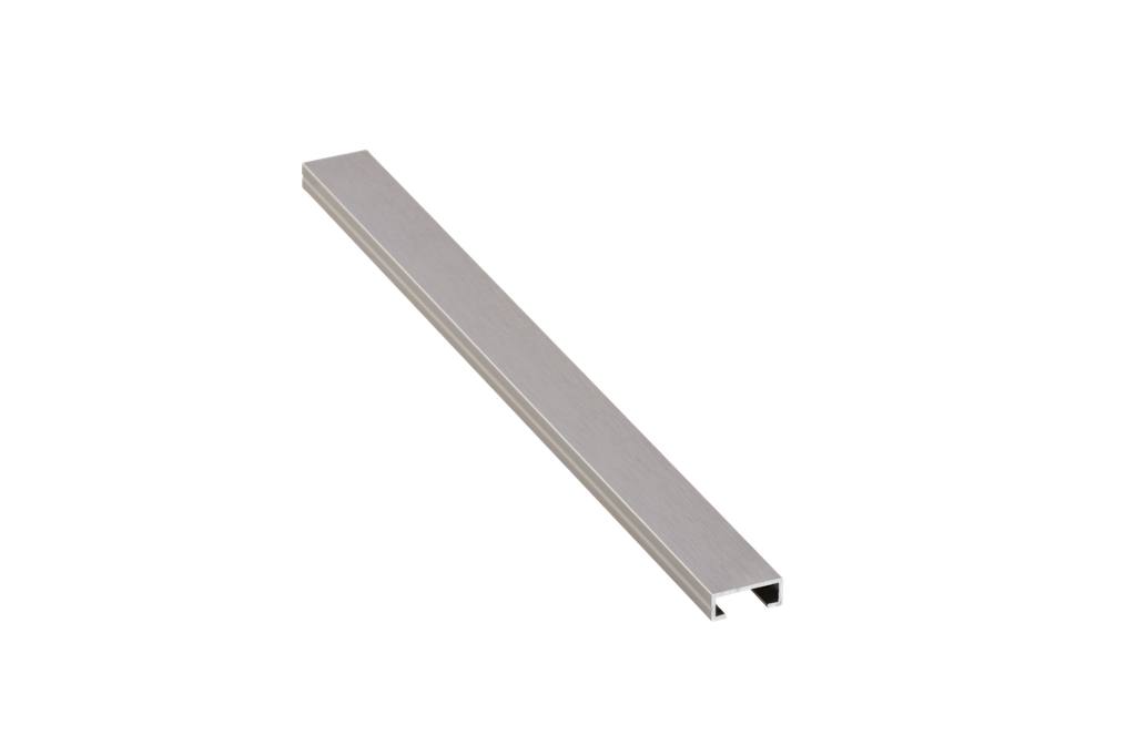 BOORDILISTA ALUMIINI 220A 20MM:2,5M:PLATA CEPILLADO/HOPEA HARJATTU