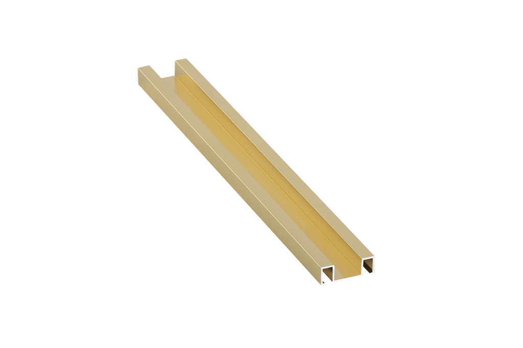 BOORDILISTA POHJAPROFIILI MOSAIIKILLE ALUMIINI 226A 32MM:2,5M:ORO BRILLO/KULTA KIILTÄVÄ