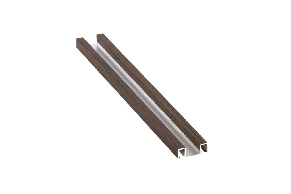 BOORDILISTA POHJAPROFIILI MOSAIIKILLE ALUMIINI 226A 32MM:2,5M:NOGAL/PÄHKINÄ