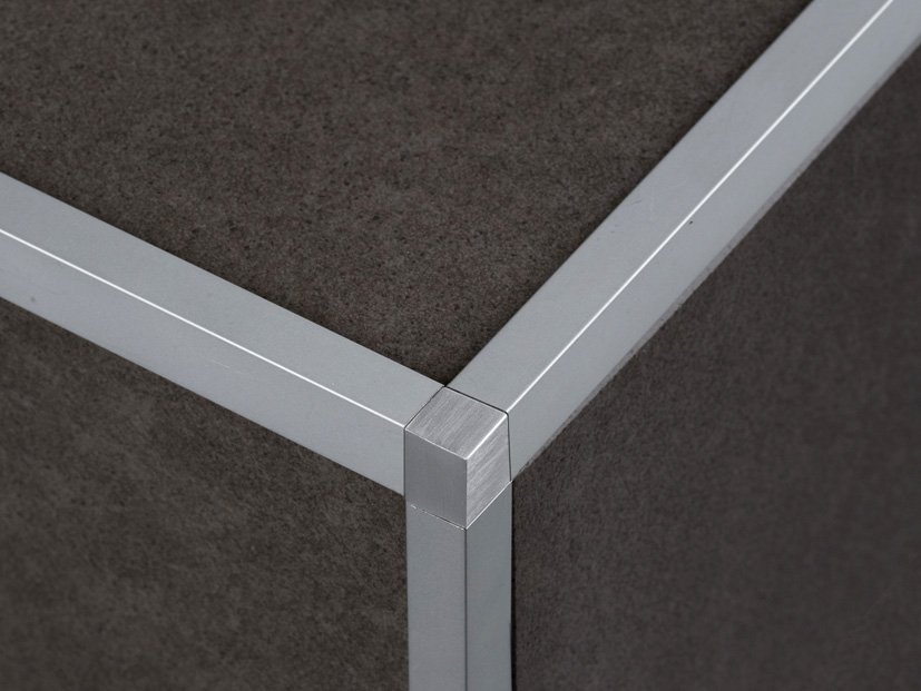 ULKOKULMAPALA ULKOKULMALISTAAN KANTIKAS ALUMIINI E-212A 12MM ARENA GRIS/HARMAA HIEKKA