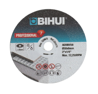 BIHUI TIMANTTITERÄ 50MM tuotteeseen 881721, AGMBV50: Ø50MM / t 1,0MM