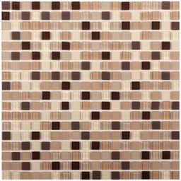 [8430647024107] MOSAIIKKI LAATTA ITSELIIMAUTUVA C05/AD GLASS+STONE BEIGE 300X300 mm