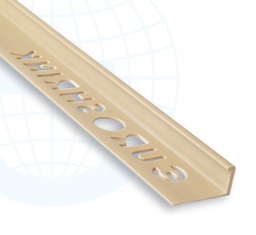 [8430647028624] ULKOKULMALISTA/PÄÄTELISTA PVC 183 6MM:2,55M: CREMA/KERMA